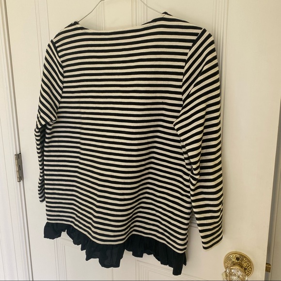 Vineyard Vines | Striped Ruffle Hem Top - Picture 4 of 8